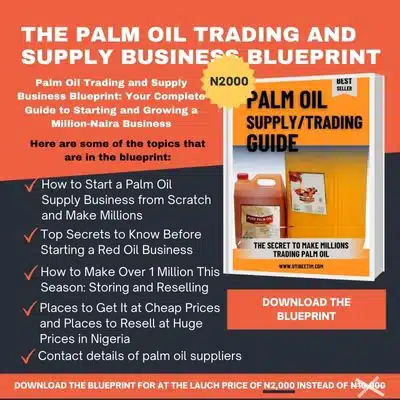 Palm oil trading supply business