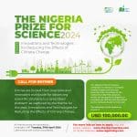 Nigeria LNG Prize for Science Award ($100,000 Cash)