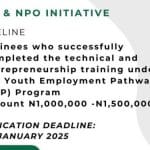 PIND/NPO Startup Business Funding Program(Up to N1.5Million)