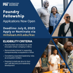 MIT Kuo Sharper Foundry Fellowship For African Entrepreneurs