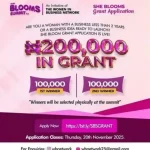 SHE Blooms Grant 2025 for Women Entrepreneurs ( Up To ₦200,000)