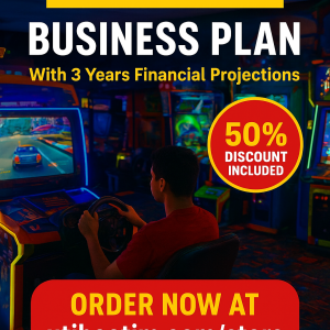 Game Centre Business Plan With 3 Years Financial Projections
