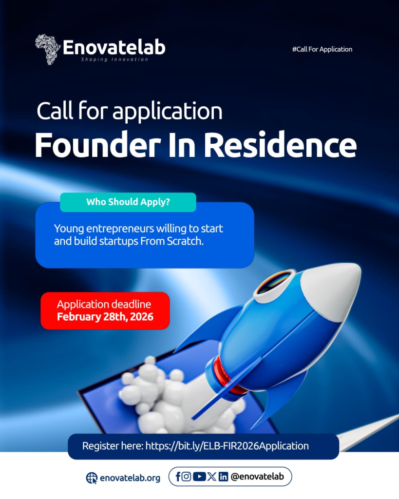 Enovatelab Founder in Residence Program for Young Entrepreneurs