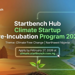Startbench Hub Climate Startup Pre‑Incubation Program 2026