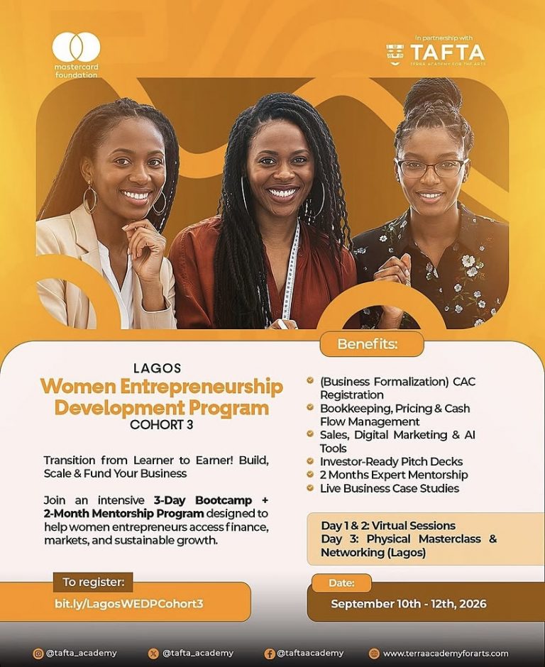 Mastercard TAFTA Women Entrepreneurs Development Programme