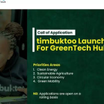 UNDP Africa Timbuktoo Launchpad Program 2026 for GreenTech Startups