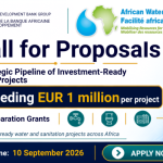 AWF Africa's Water and Sanitation Investment Pipeline Programme 2026: €1 Million Per Project