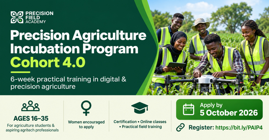 Precision Agriculture Incubation Program (PAIP) Cohort 4.0 2026