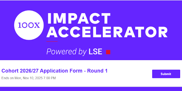 100x Impact Accelerator Programme for social ventures