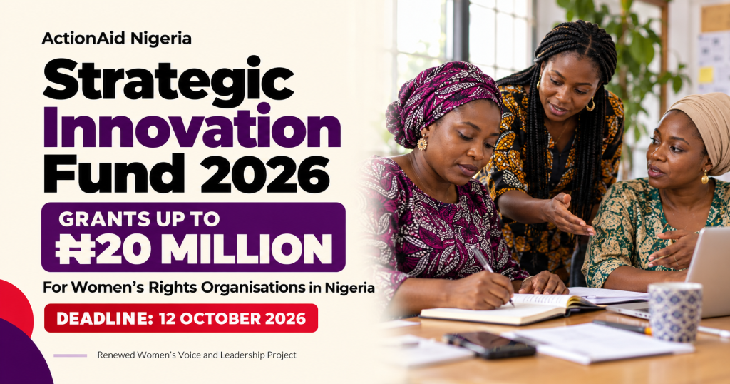 ActionAid Nigeria Strategic Innovation Fund 2026