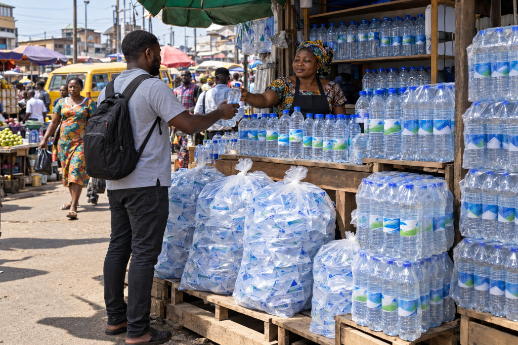 Selling pure and bottled water