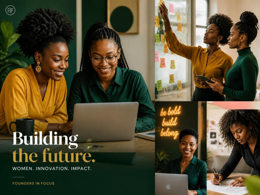 Nigerian women innovators working together at FemNest 2.0 incubator