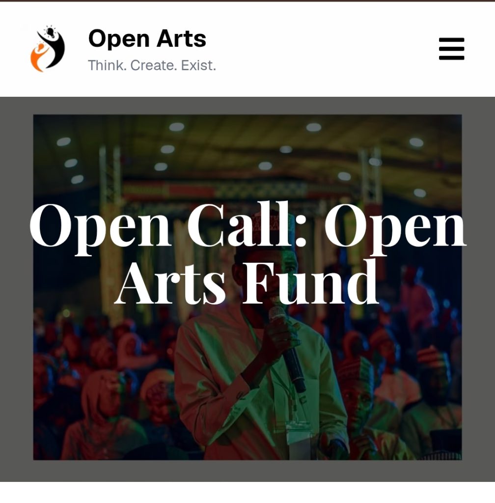 Open Arts Fund 2026 call for applications for Nigerian creatives