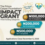 Prince Casper Foundation Impact Grants 2026-2027: ₦6 Million for Nigerian Educators
