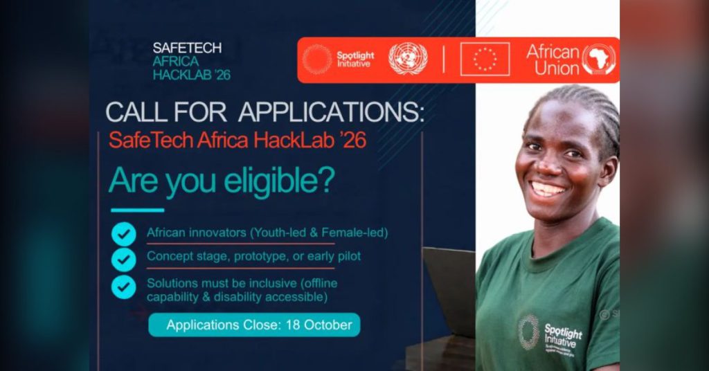 SafeTech Africa HackLab 2026 seed grants for young African innovators